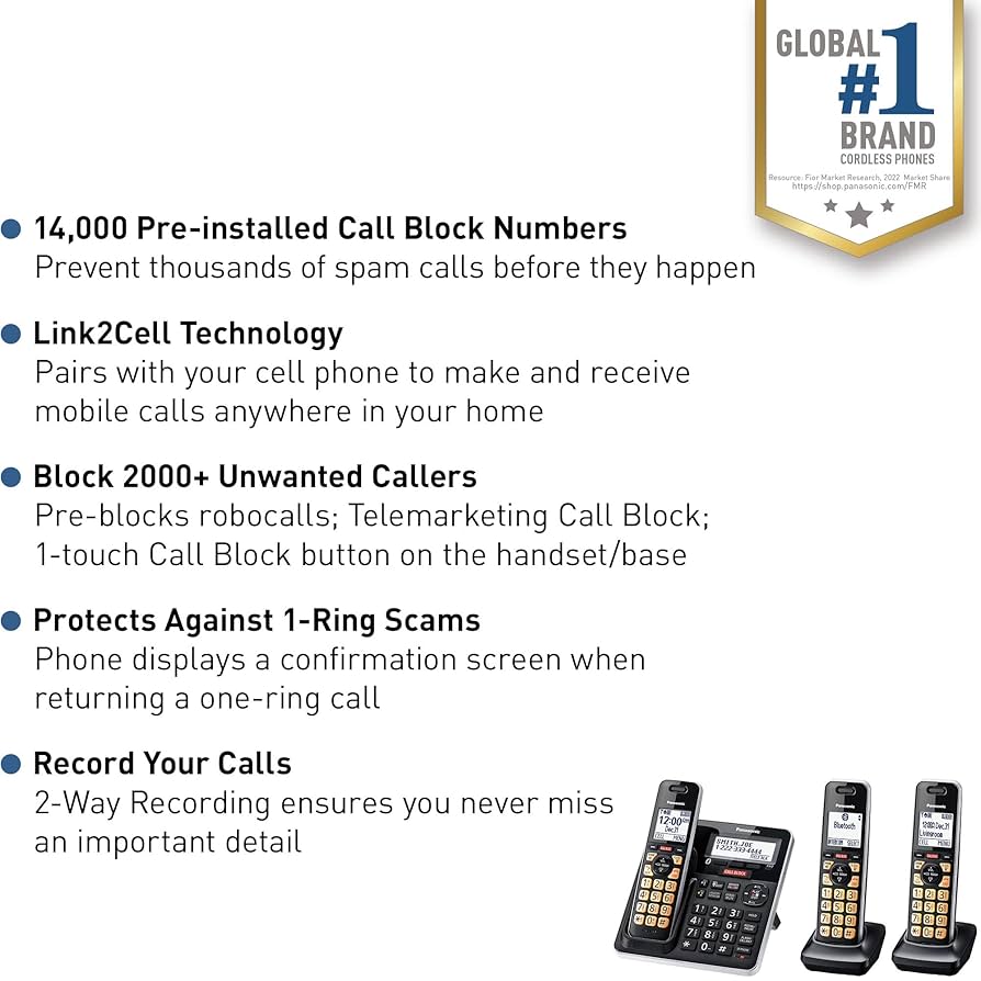 Panasonic - niko★niko Amazon.com : Panasonic Cordless Phone with Advanced Call